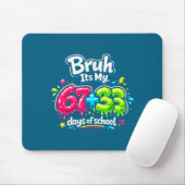 Kids Bruh 67 33 Tage Schule Mousepad (Mit Mouse)
