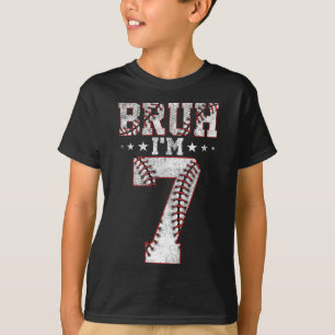 Kids Bruh 7. Geburtstag Bysebyll Bruh Ich bin 7 Ja T-Shirt