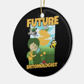 Kids Bug Hunting Design für Ihren Insektensammler Keramik Ornament (Links)