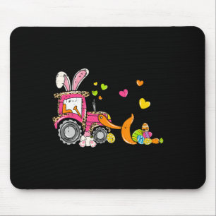 Kids Bulldozer Osterfest Sonnen Eier Niedliche LKW Mousepad