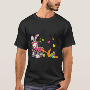 Kids Bulldozer Osterfest Sonnen Eier Niedliche LKW T-Shirt