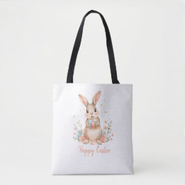Kids Bunny Easter Egg Hunt Tote Bag. Tasche