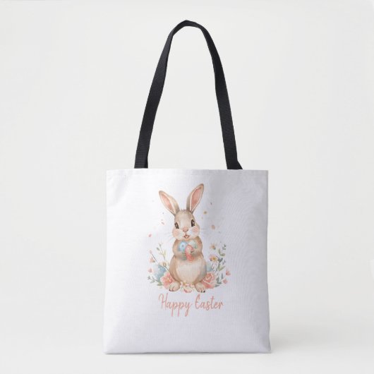 Kids Bunny Easter Egg Hunt Tote Bag. Tasche (Vorderseite)
