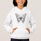 Kids Butterfly Sketch Hoodie (Vorderseite)
