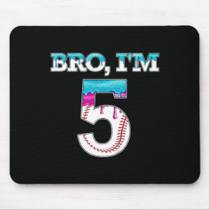 Kids Bysebyll Drip Bro Ich bin 5 Jahre alt 5. Gebu Mousepad