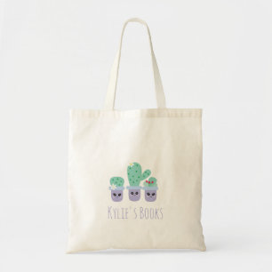 Kids Cactus Pflanze gepotted Library Tote Bag Tragetasche