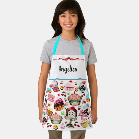 Kids Cake Konditorei Kuchen Bäckerei Personalisier Schürze (Insitu)