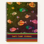 Kid's Camp Fish Journal farbenfroh Custom Fun Notizblock (Vorderseite)