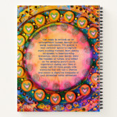 Kid's Camp Journal farbenfroher, individueller Spa Notizblock (Rückseite)