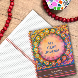 Kid's Camp Journal farbenfroher, individueller Spa Notizblock