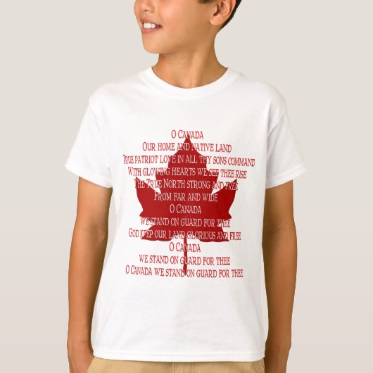 Kid's Canada Anthem Sweatshirt Kid's Canada Shirt (Vorderseite)
