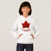 Kid's Canada Flag Hoodie Maple Leaf Kid's Hoodie (Vorne ganz)