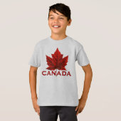 Kid's Canada Flag T - Shirt Kid's Bio Kanada T (Vorne ganz)