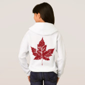 Kid's Canada Hoodie Canada Souvenir Kid's Shirts (Schwarz voll)