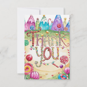 Kids Candyland danke Karte