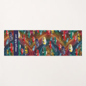 Kids Car Muster Glitzer Vehicles Automobile Yogamatte (Vorderseite (Horizontal))