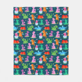 Kids Cartoon Dragon Fleecedecke (Vorderseite)