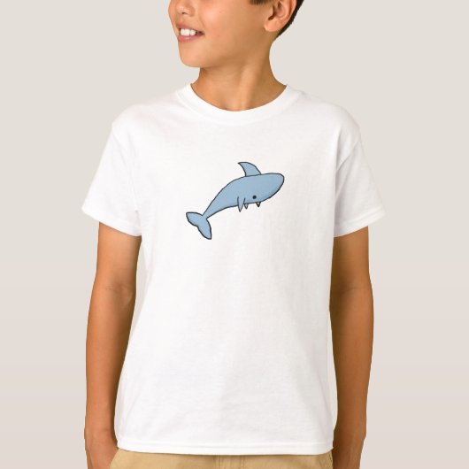 Kids Cartoon Shark T-Shirt (Vorderseite)