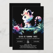 Kids Castle Tiger Geburtstag Einladung (Vorne/Hinten)