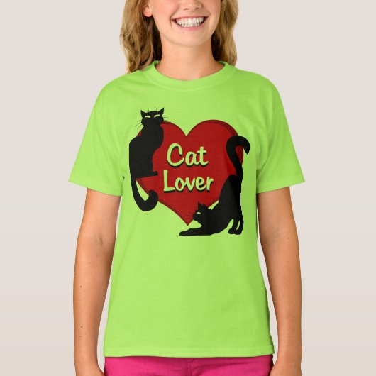Kid's Cat Lover Shirt Cat Lover Kid's Shirts (Vorderseite)