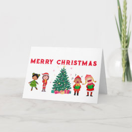 KIDS CHILDLIKE WONDER MERRY CHRISTMAS CARD KARTE