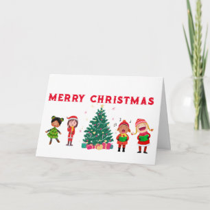 KIDS CHILDLIKE WONDER MERRY CHRISTMAS CARD KARTE