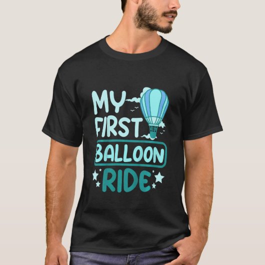 Kids Children my first hot air balloon ride T-Shirt (Vorderseite)