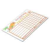 Kids Chore Chart, Personalisierte Dinosaurier Char Notizblock (angewinkelt)