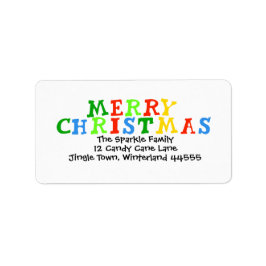 Kids Christmas Address Label Adressaufkleber