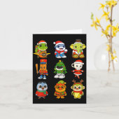 Kids Christmas Brainrot Pajama Boy Los Dicen Ai Ho Karte (Gelbe Blume)