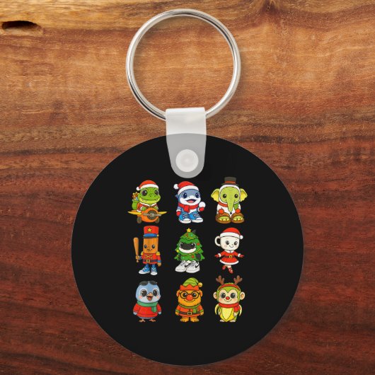 Kids Christmas Brainrot Pajama Boy Los Dicen Ai Ho Schlüsselanhänger (Vorderseite)