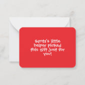 Kids Christmas Cartoon Christmas Tree Mitteilungskarte (Rückseite)