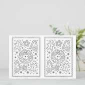 Kids Christmas Coloring Page Christmas Lebkuchen (Stehend Vorderseite)