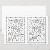 Kids Christmas Coloring Page Christmas Lebkuchen (Vorne/Hinten)
