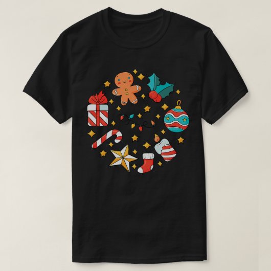 Kids Christmas Cookie tee festive gingerbread cand (Design vorne)