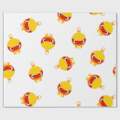 Kids Christmas Cute Cartoon Tree Ornaments Geschenkpapier (Flach)