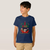 Kids Christmas Dog Squad T - Shirt - Niedlich Holi (Vorne ganz)