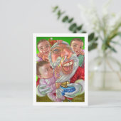 kids_christmas feiertagspostkarte (Stehend Vorderseite)