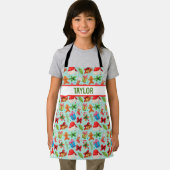 Kids Christmas Goodies All Over Print Personalized Schürze (Insitu)