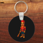 Kids Christmas Pajama Tung Sahur Nutcracker Brainr Schlüsselanhänger (Vorderseite)