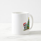 Kids Christmas Penguin Christmas Tree Lights Baubl Kaffeetasse (VorderseiteRechts)