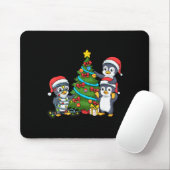 Kids Christmas Penguin Christmas Tree Lights Baubl Mousepad (Mit Mouse)