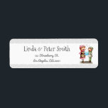 Kids Christmas Return Address Label<br><div class="desc">Winteradressen-Labels mit ein paar Kindern,  die im Schnee singen. Personalisieren Sie den Text mit Ihren eigenen Informationen und klicken Sie auf weitere Anpassung,  wenn Sie gewollt,  um den Schriftart,  seine Farbe oder Größe zu ändern. Illustriert und entworfen von Patricia Alvarez.</div>