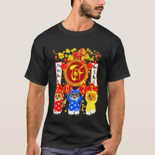 Kids Chuc Mung Nam Moi Xuan Quy Mao 2023 Katze in  T-Shirt