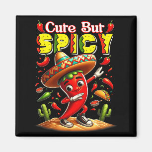 Kids cinco de mayo mexikanisch süß aber scharfe Ch Magnet
