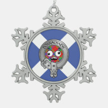 Kids Clan Donnachaidh Wappen & Tartan on Salreifen