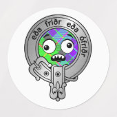 Kids Clan Gunn Wappen & Tartan Labels Etiketten (Design 2)