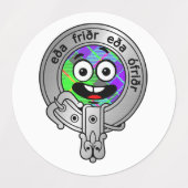 Kids Clan Gunn Wappen & Tartan Labels Etiketten (Design 1)