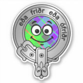 Kids Clan Gunn Wappen & Tartan Sticker (Vorderseite)