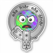 Kids Clan Gunn Wappen & Tartan Sticker (Vorderseite)